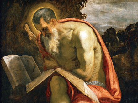 Tintoretto’s painting of the ascetic and acerbic St Jerome